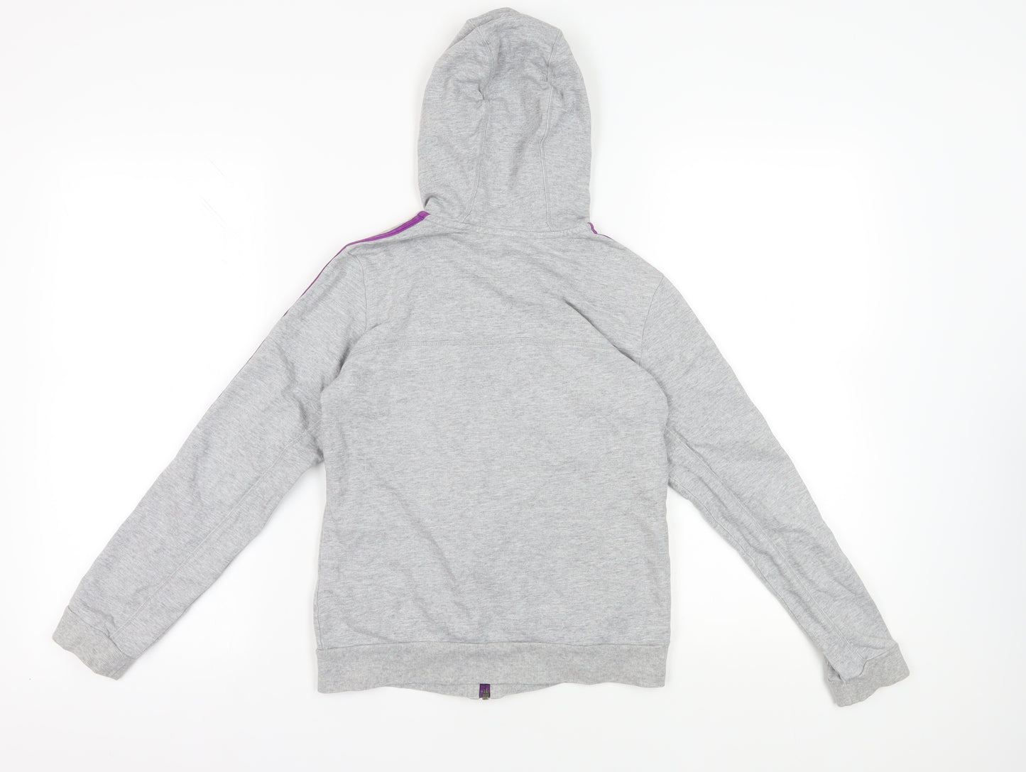 Adidas Grey Full Zip Hoodie 11-12 Years - Comfortable & Stylish