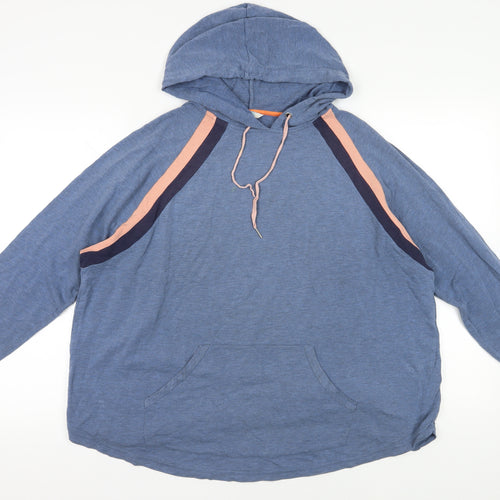 Boden Blue Hooded Pullover Hoodie Size 20