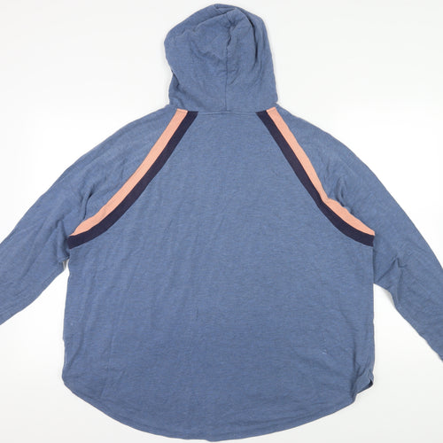 Boden Blue Hooded Pullover Hoodie Size 20