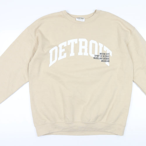 Hoxton Beige Pullover Sweatshirt L - Casual City Style