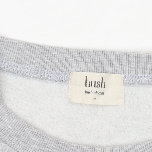 Hush Grey Black Sweatshirt Size 12