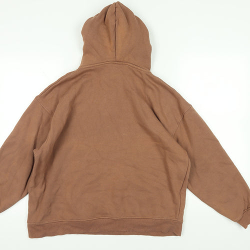 Hera Brown 1/2 Zip Hoodie S - Casual Fleece Comfort