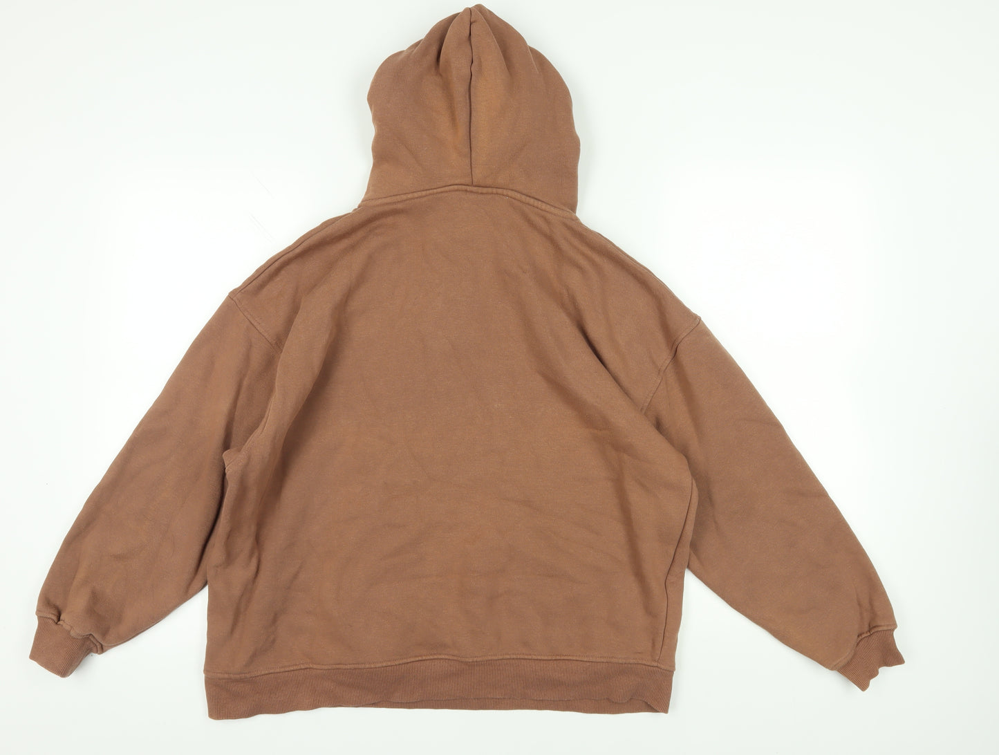 Hera Brown 1/2 Zip Hoodie S - Casual Fleece Comfort