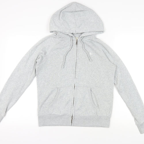 Jack Wills Grey Full Zip Hoodie Size 10