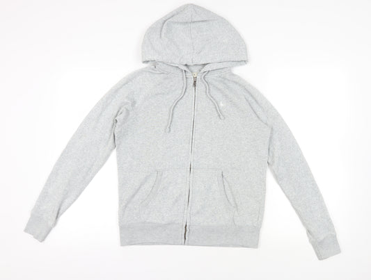 Jack Wills Grey Full Zip Hoodie Size 10