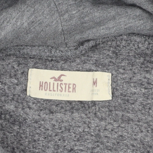 Hollister Grey Pullover Hoodie M Unisex Adults