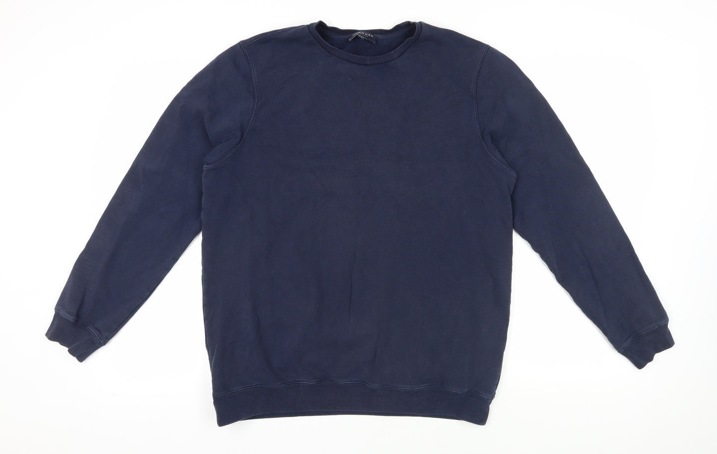 Meander Navy Blue Crew Neck Men's Pullover Sweatshirt L