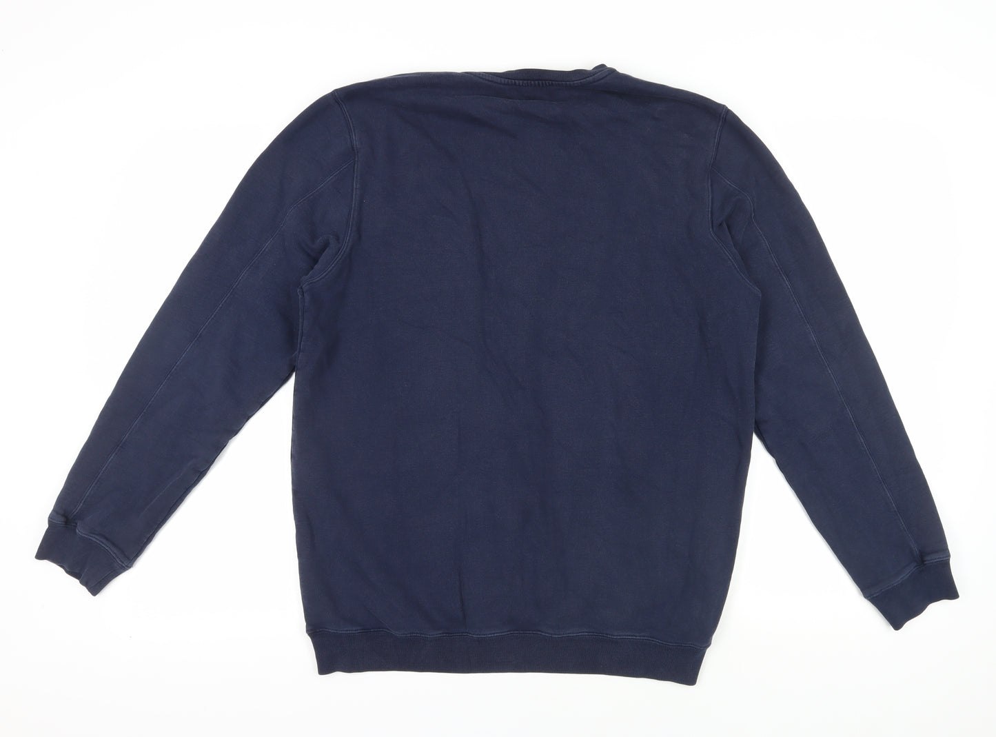 Meander Navy Blue Crew Neck Men's Pullover Sweatshirt L