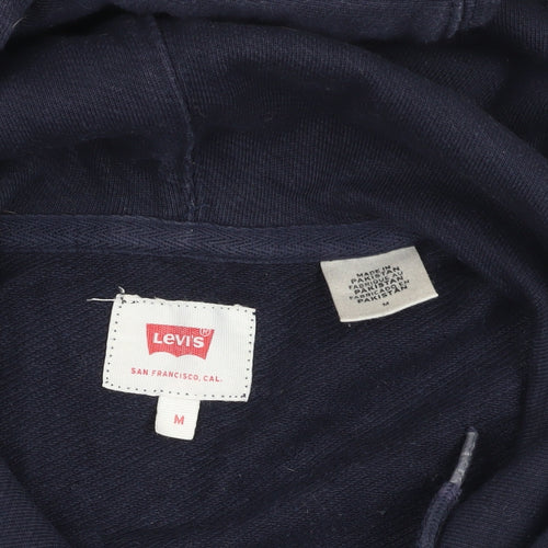 Levi's Blue Pullover Hoodie - Medium, Logo Design