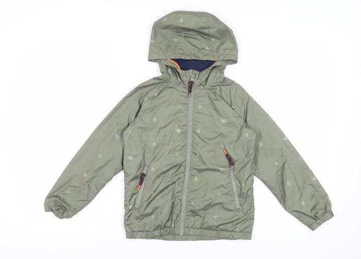 FatFace Green Hooded Animal Print Jacket 9-10 Years