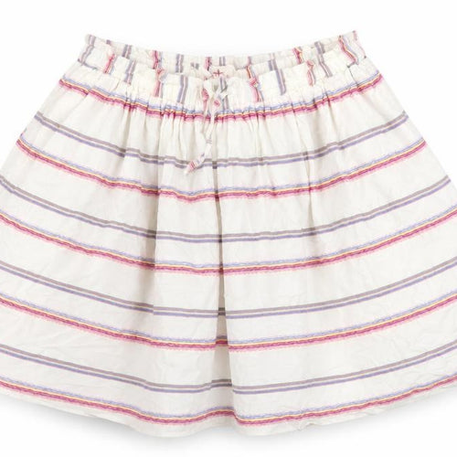 Fat Face Multicoloured Striped Peasant Skirt, Girls 12-13