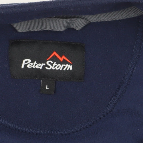 Peter Storm Blue Fleece 1/2 Zip Sweatshirt L