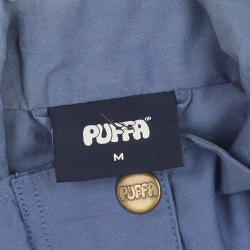 Puffa Blue Belted Women's Jacket - Size M