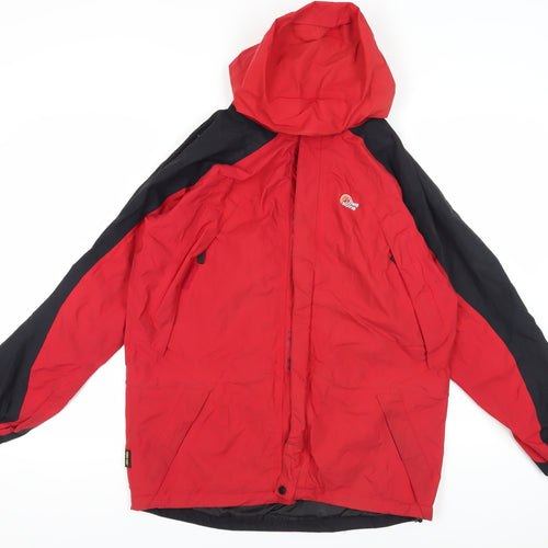 Lowe Alpine Red Waterproof Hiking Parka, Size S