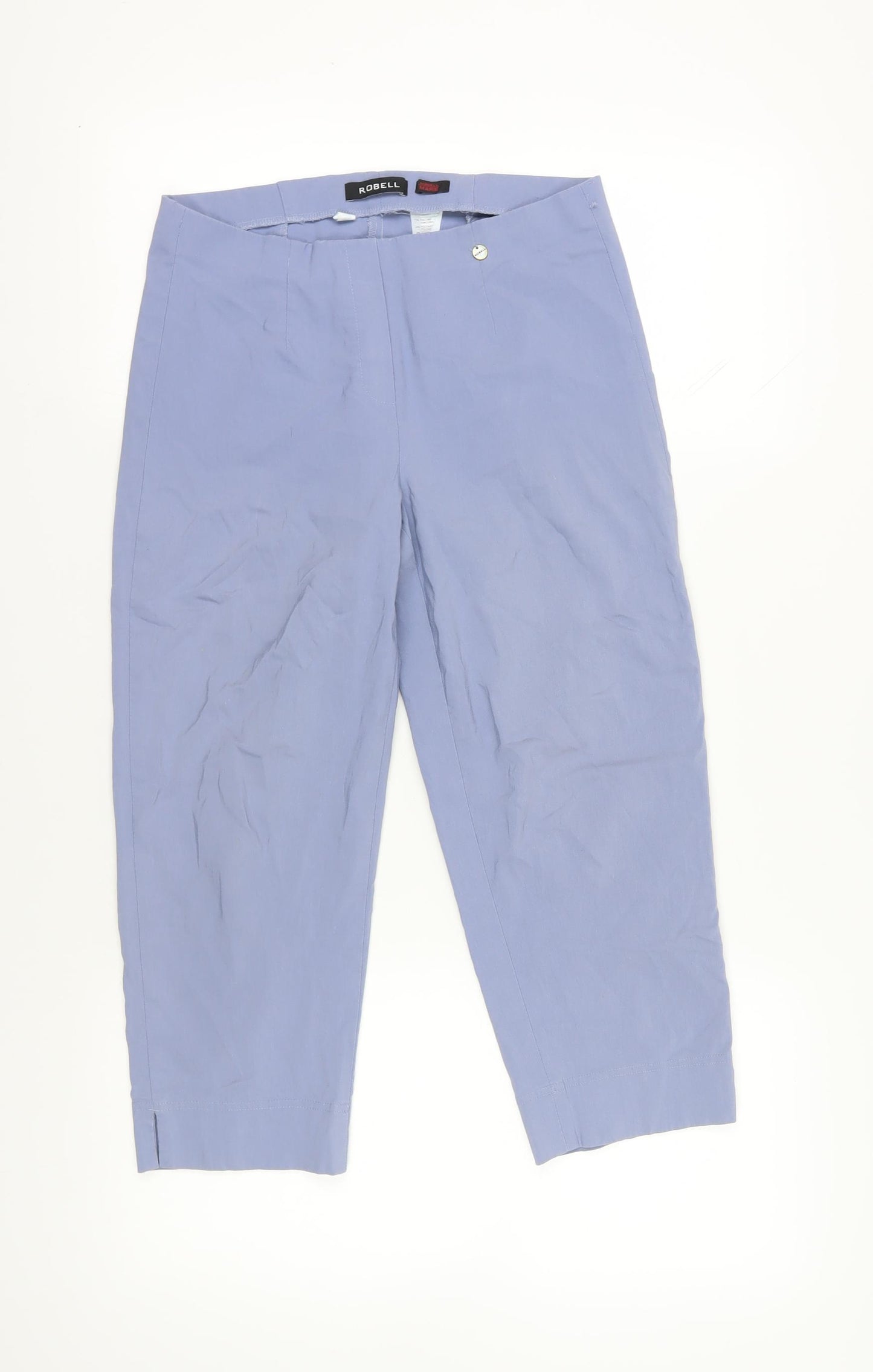 Robell Blue Cropped Trousers, Size 12