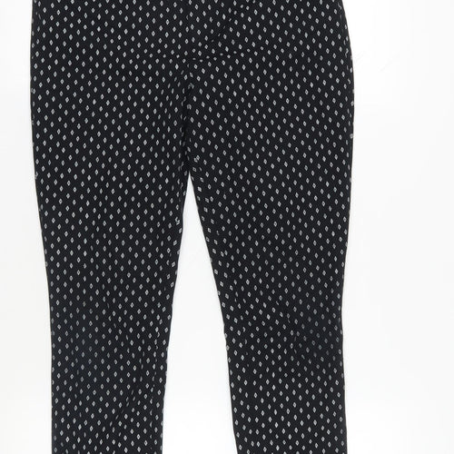 Gap Black Argyle Skinny Ankle Trousers Size 12