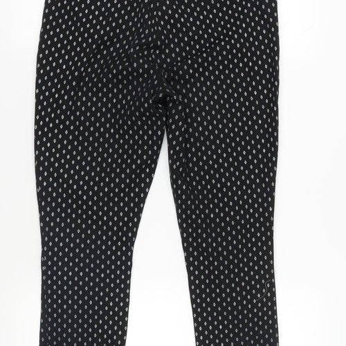 Gap Black Argyle Skinny Ankle Trousers Size 12