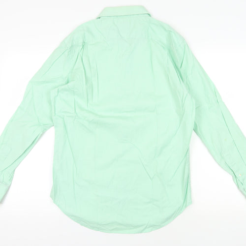 GAP Green Classic Fit Check Shirt - M, Casual, Button-Up