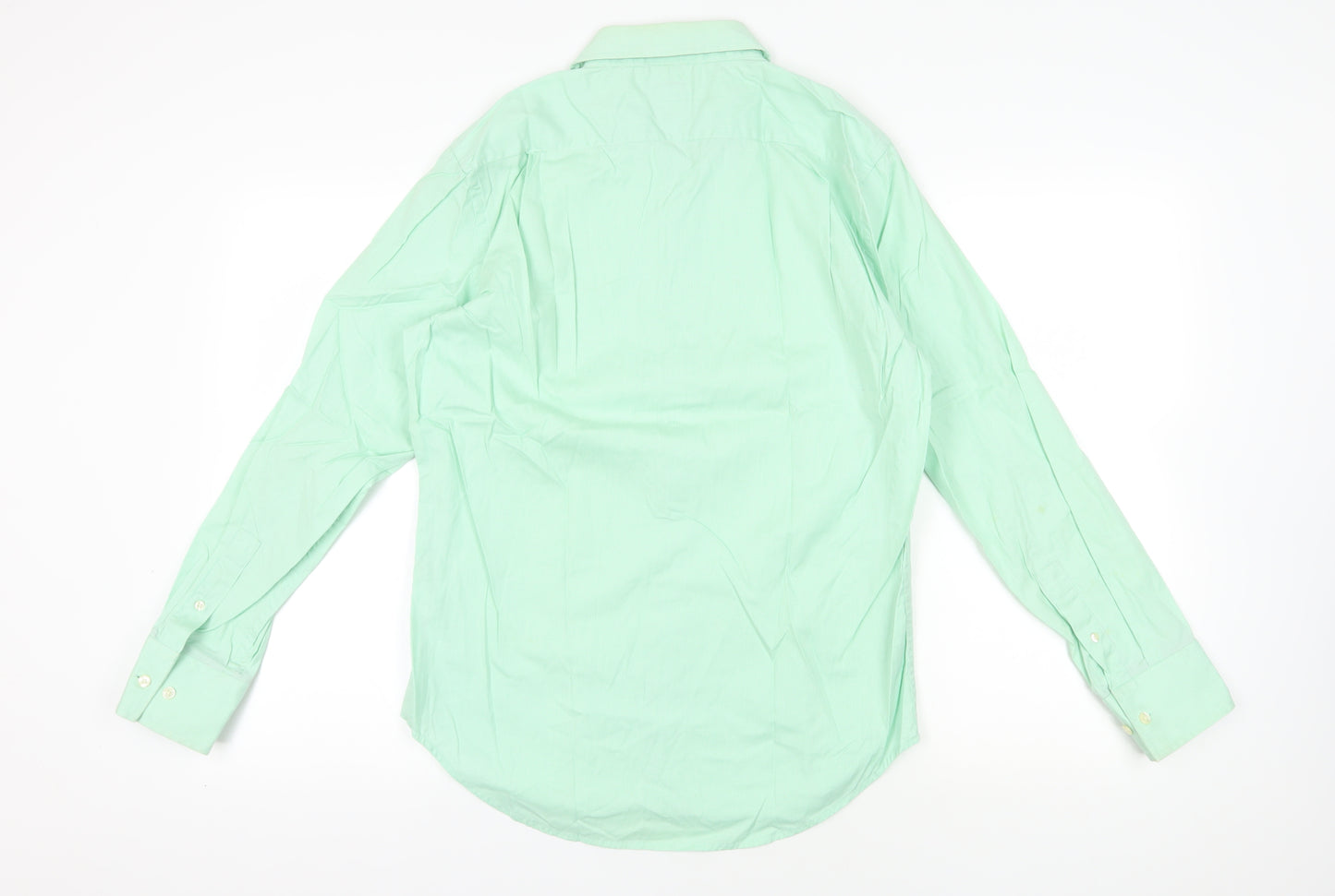 GAP Green Classic Fit Check Shirt - M, Casual, Button-Up
