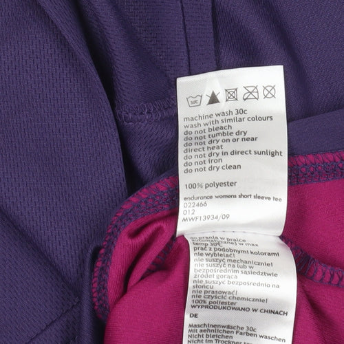 Mountain Warehouse Purple Active T-Shirt UK 14