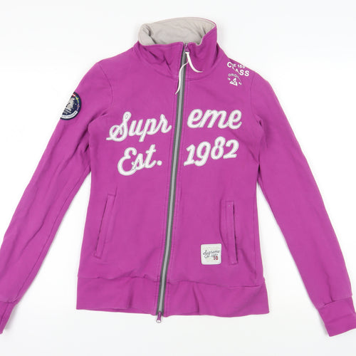 Horze Purple Full Zip Equestrian Sweatshirt L Women