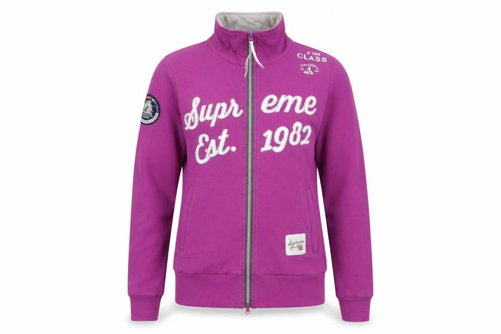 Horze Purple Full Zip Equestrian Sweatshirt L Women