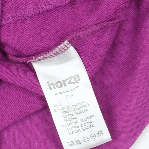 Horze Purple Full Zip Equestrian Sweatshirt L Women