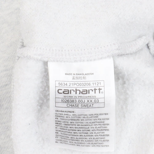 Carhartt Grey Pullover Sweatshirt M Unisex Adults