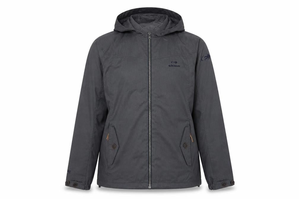 Front view of Eider Grey Women's Waterproof Jacket, size 10
