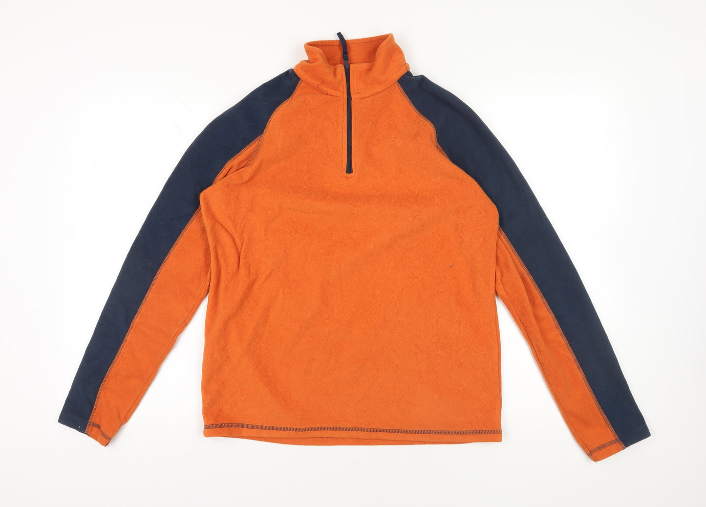 Mountain Warehouse Orange Fleece 1/4 Zip Sweatshirt Size S