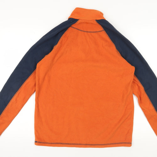 Mountain Warehouse Orange Fleece 1/4 Zip Sweatshirt Size S