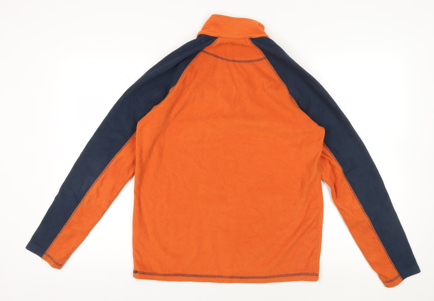 Mountain Warehouse Orange Fleece 1/4 Zip Sweatshirt Size S