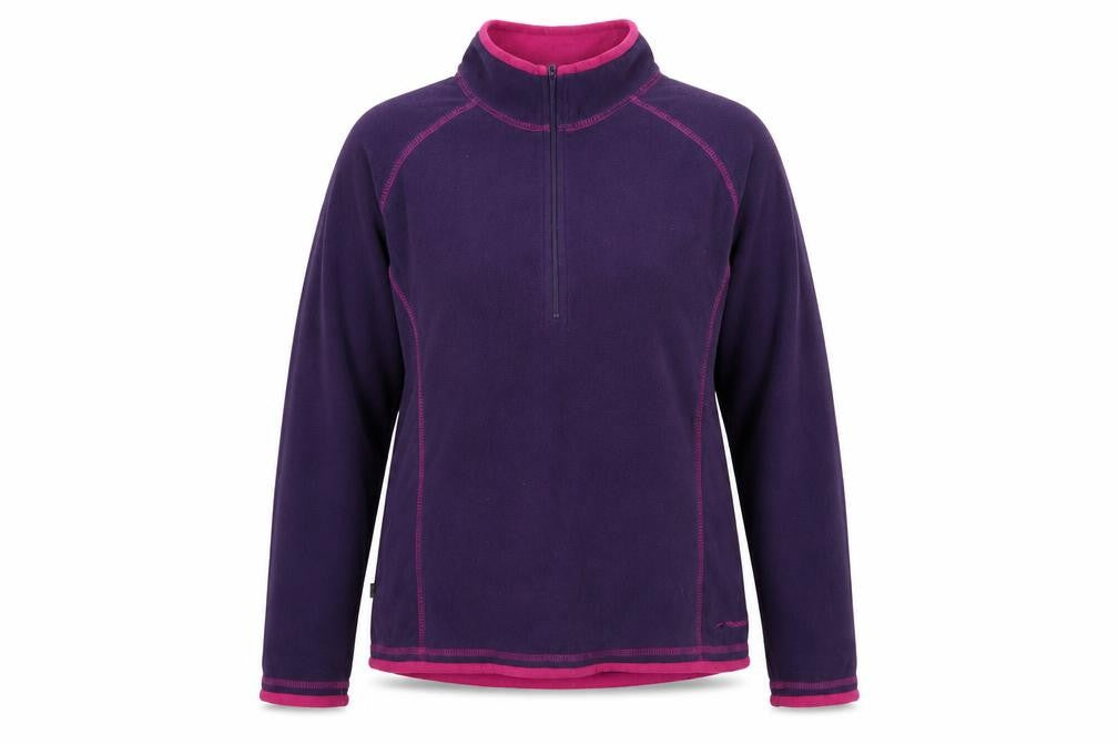 Front view of Mountain Life Purple Fleece Sweatshirt, size 10