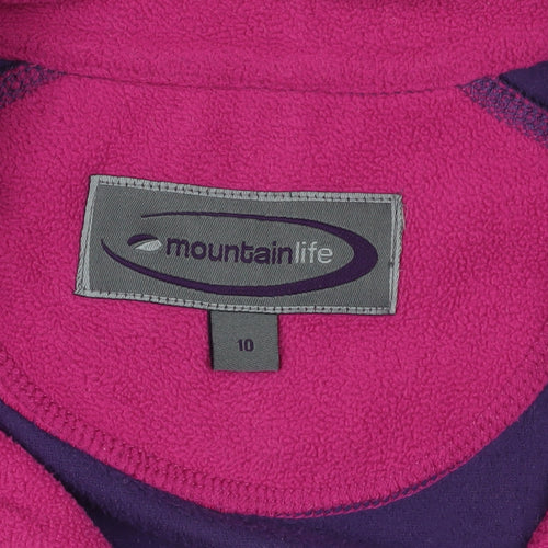 Mountain Life Purple Fleece Sweatshirt Size 10