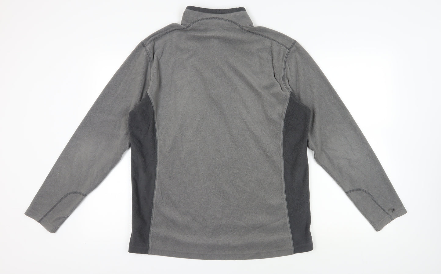 Columbia Grey Fleece Sweatshirt L 1/2 Zip Outdoor