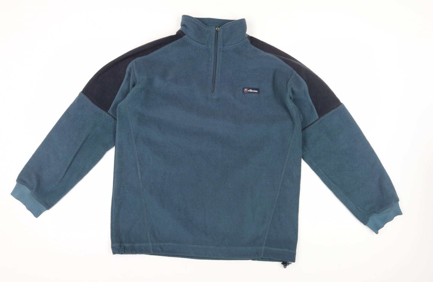 Ellesse Blue Fleece 1/4 Zip Sweatshirt, M, Lightweight