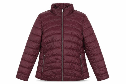 Front view of Gap Red Puffer Jacket, size M, Casual Winter Wear