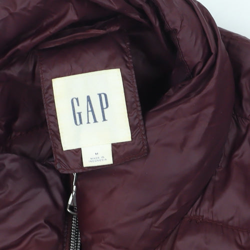 GAP Red Puffer Jacket, Size M, Casual Winter Wear