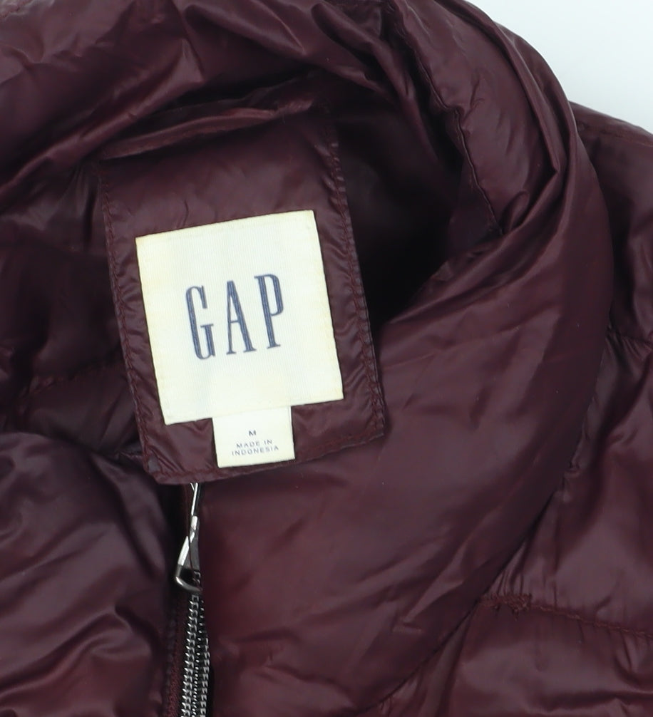 GAP Red Puffer Jacket, Size M, Casual Winter Wear