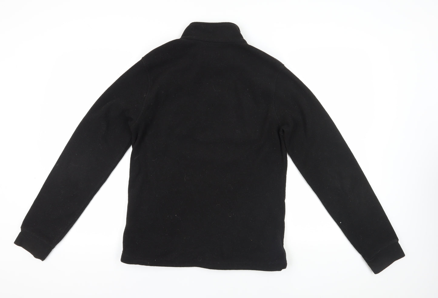 Flaash Apparel Black Pullover 1/4 Zip Sweatshirt M