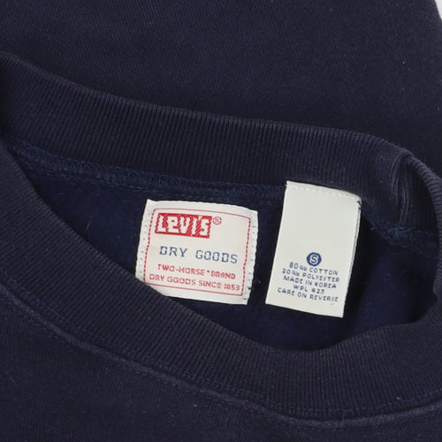 Levi's Blue Graphic Sweatshirt, Small, Men's Classic Style