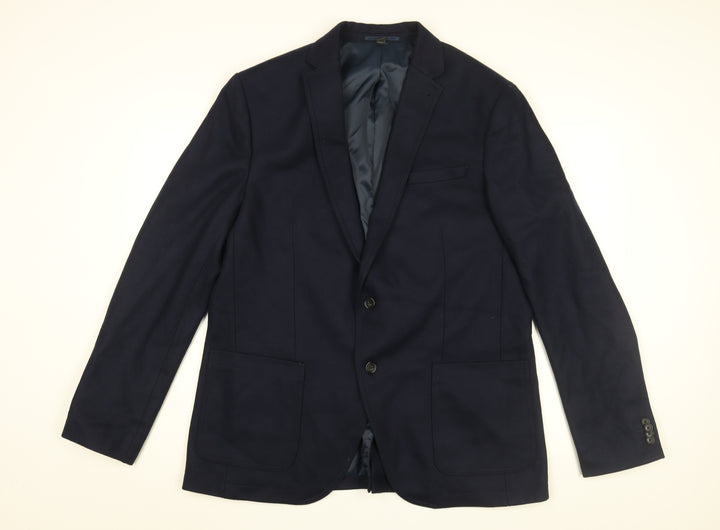 Marks and Spencer Mens Blue Polyester Jacket Suit Jacket Size 46 Regular