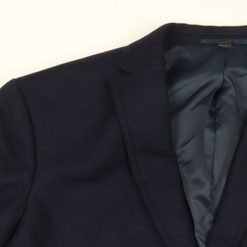 Marks and Spencer Mens Blue Polyester Jacket Suit Jacket Size 46 Regular