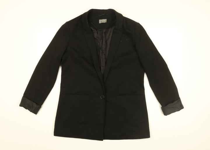 Oasis Womens Black Jacket Blazer Size 12 Button
