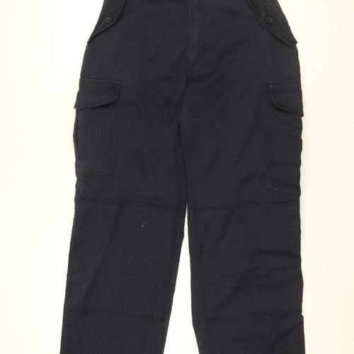 Portwest Mens Blue Polyester Trousers Size M L31 in Regular Zip