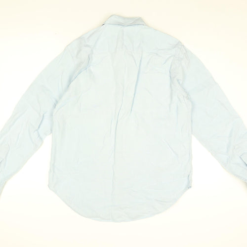 Gap Mens Blue Cotton Button-Up Size S Collared Button