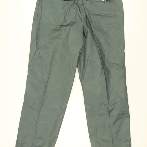 adidas Mens Green Polyamide Trousers Size 34 in L32 in Regular Drawstring