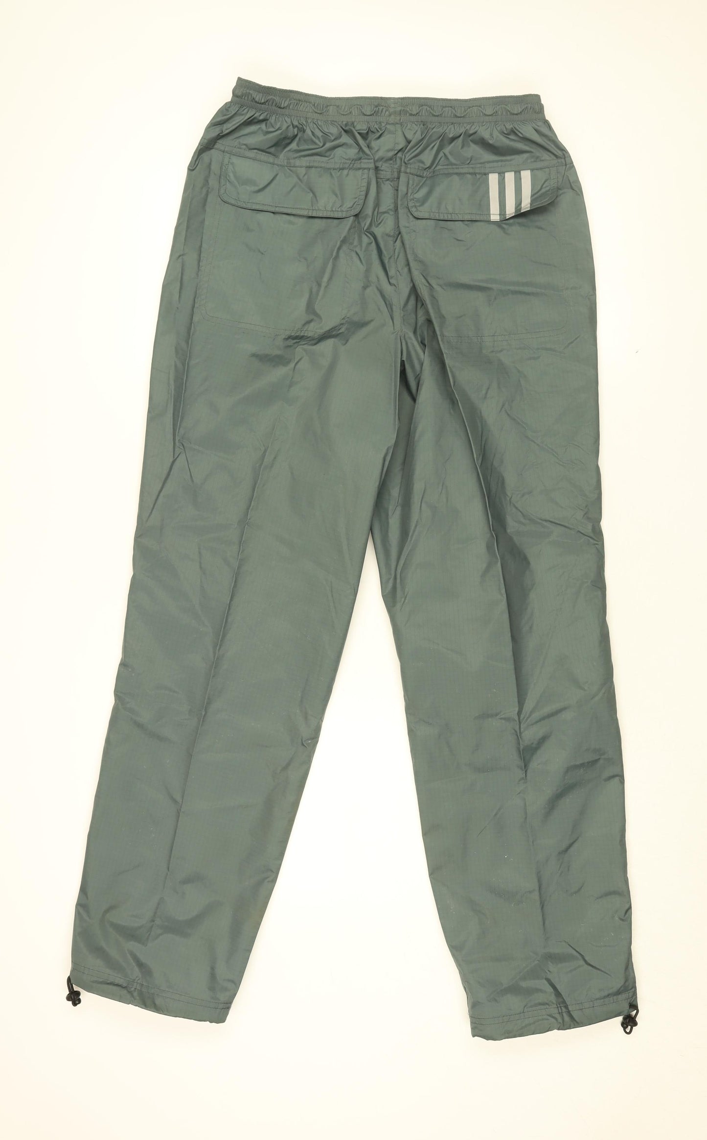 adidas Mens Green Polyamide Trousers Size 34 in L32 in Regular Drawstring