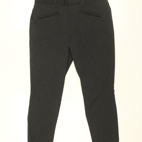 Gap Womens Grey Cotton Trousers Size 6 L27 in Regular Zip