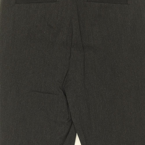Gap Womens Grey Cotton Trousers Size 6 L27 in Regular Zip
